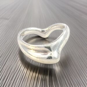 Tiffany & Co Estate Wave Ring By Elsa Peretti Size 6 Sterling SIlver TIF567